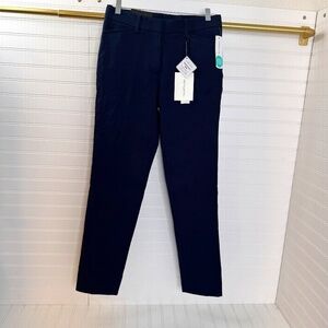NEW 41 Hawthorne Becca Straight Leg Adjustable Hem Pant Navy US Size 4